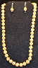 Mango Hand Rolled Porcelain Beads & Earrings