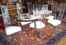 1950's Lucite Chairs & Chrome and Glass Dining Set