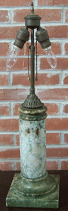 Green Marble Lamp  SOLD
