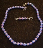 Twilight Hand Rolled Porcelain Beads and Extender