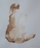 Nude Study Sepia Watercolor
