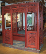 Ming Dynasty Chinese Wedding Bed with Covered Porch (Alcove Bed)