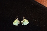 Calypso Mist Hand Made Porcelain Folded Circle Earrings