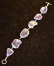 Twilight Hand Made Porcelain and Sterling Bracelet