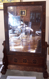 Chinese Mirror on Inlaid Stand