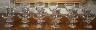 Steuben Set of 18 Goblets with Engraved Rampant Lion Design