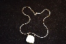 Calypso Mist Hand Made Porcelain Box and Sterling Snake Chain