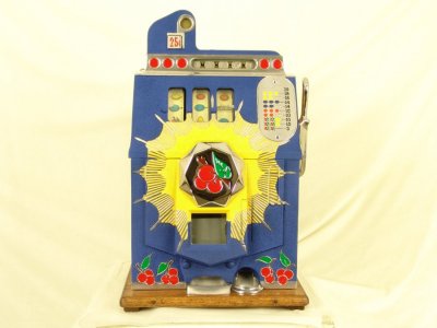 Mills 25 Cent Bursting Cherry Slot Machine