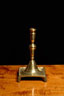 Early Brass Spanish Candlestick Holder