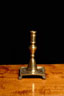Early Brass Spanish  Candlestick Holder