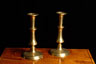19th century English Brass Candlesticks